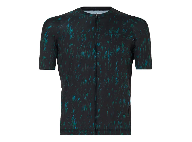 Road bike wheels-Oakley Endurance 2.0 Short Sleeve Road Jersey - Bayberry Dots