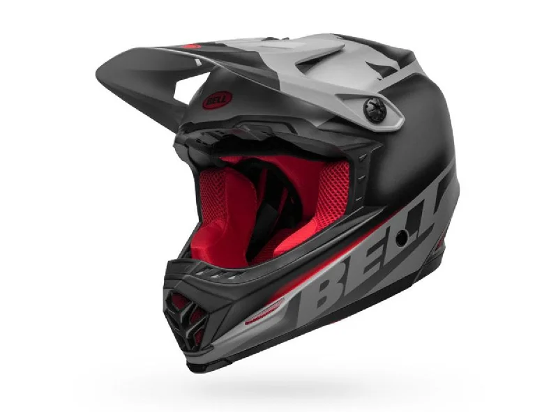 Bicycle bottle cage-Bell Full-9 Fusion MIPS Full Face Helmet - Matt Black-Gray-Crimson