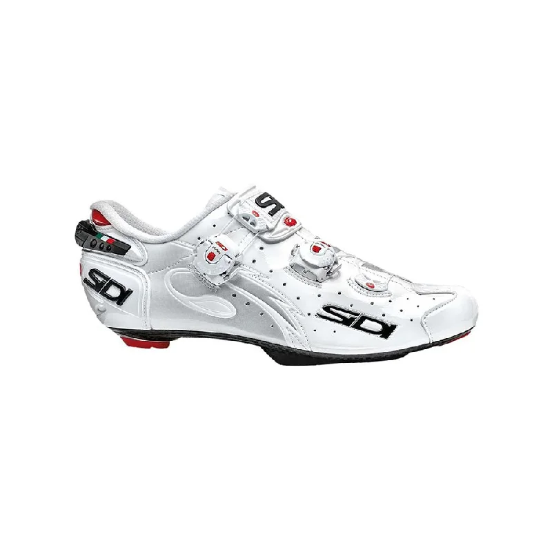 Road bike grips-Sidi Wire Vent Carbon Push Shoes Womens "Pair" White 39