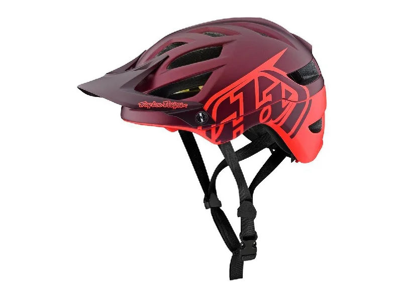 Cycling hi-vis vest-Troy Lee Designs A1 MIPS MTB Helmet - Classic - Burgundy-Orange - 2019