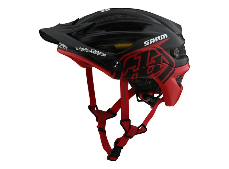 Bike tire sealant-Troy Lee Designs A2 MIPS MTB Helmet - Decoy - SRAM Black-Red - 2020