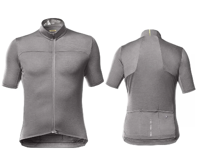 Bicycle rear basket-Mavic Bernard Hinault Limited Edition Short Sleeve Road Jersey - Smoked Pearl