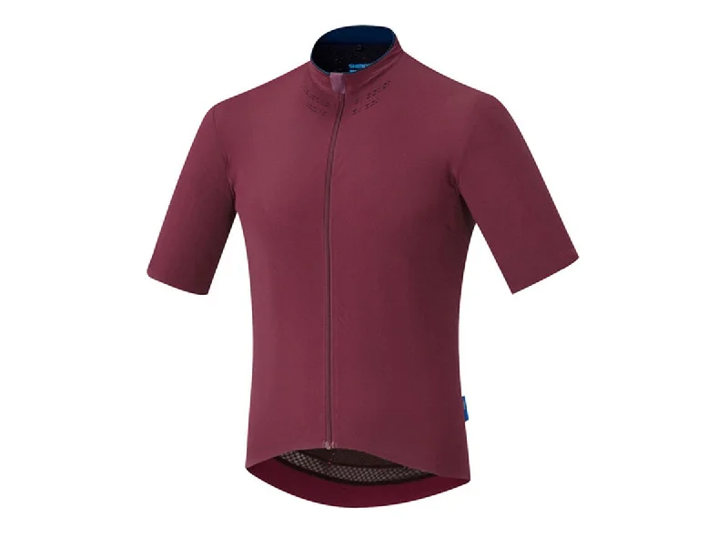 Mountain bike chainring-Shimano Evolve Short Sleeve Road Jersey - Zinfandel