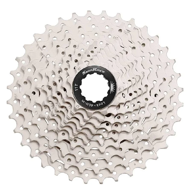 Mountain bike suspension-Sun Race CSMS3 Cassette 10 sp. 11-42T For Shimano/SRAM Metallic Silver