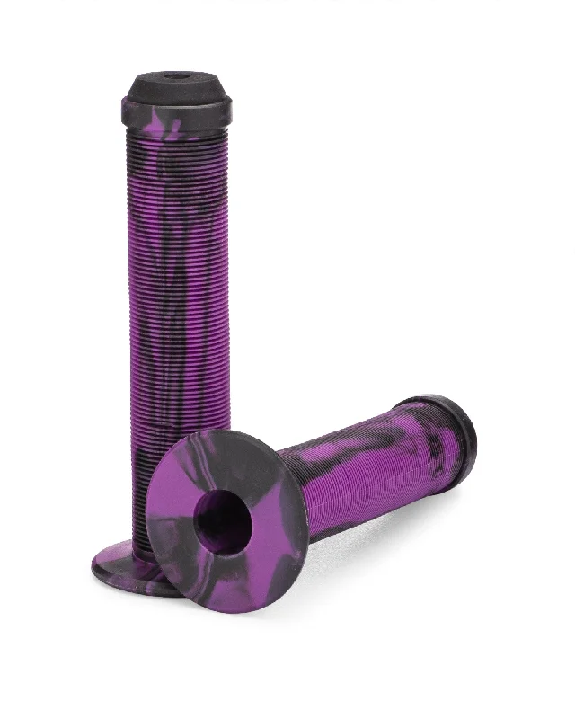 Mountain bike pedals-Flanged BMX Grip - Purple/Black