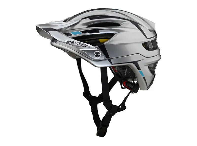 Cycling hydration bottle-Troy Lee Designs A2 MIPS MTB Helmet - Sliver - Silver-Burgundy