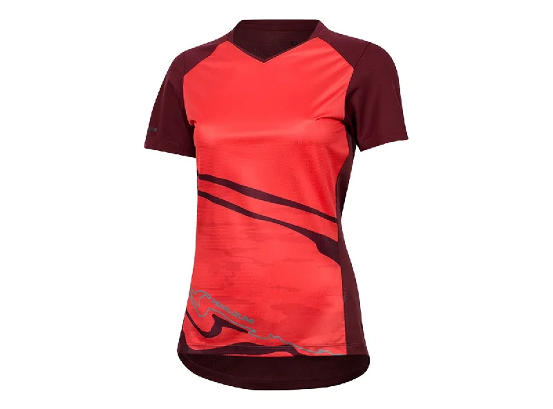 Bicycle chain lube-Pearl Izumi Launch Short Sleeve MTB Jersey - Womens - Cayenne-Port Vista