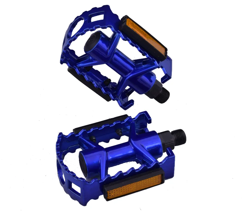 Bike handlebar tape-Anodised Blue Alloy 9-16" MTB Pedals One Piece Lightweight Boron Axle 50% OFF RRP