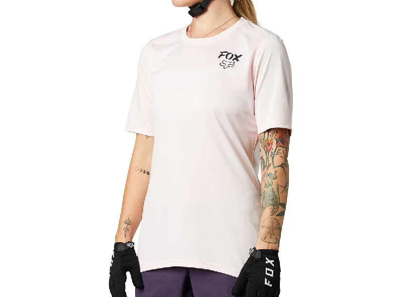 Cycling sun hat-Fox Racing Ranger Short Sleeve MTB Jersey - Womens - Pink