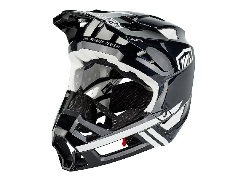 Cycling hydration pack-100% Trajecta Full Face Helmet - Black-White