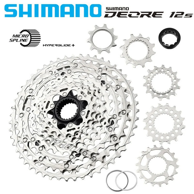 Bike wheel truing-SHIMANO Deore M6100 12 Speed Mountain Bike Flywheel 12V Variable 12Speed Flying 12S 10-51T Micro Spline Cassette M7100 M8100