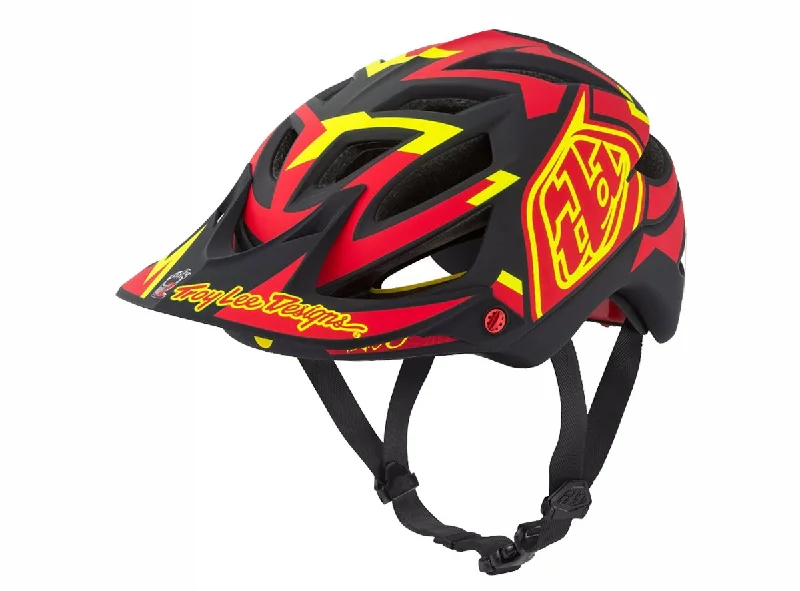 Cycling water bottle-Troy Lee Designs A1 MIPS MTB Helmet - Vertigo - Red