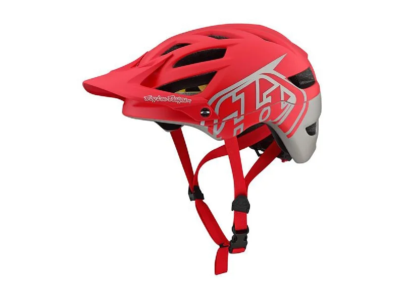 Cycling reflective bands-Troy Lee Designs A1 MIPS MTB Helmet - Classic - Red-Silver - 2019