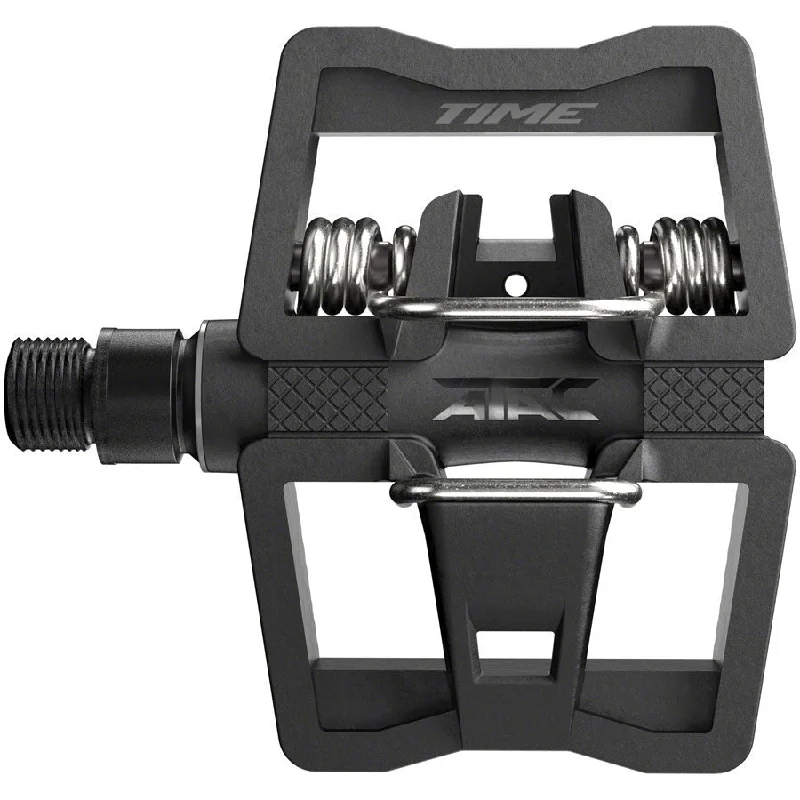 Bicycle chain cleaner-Time Link Pedals - Single Sided Clipless Platform Aluminum 9/16" BLK B1