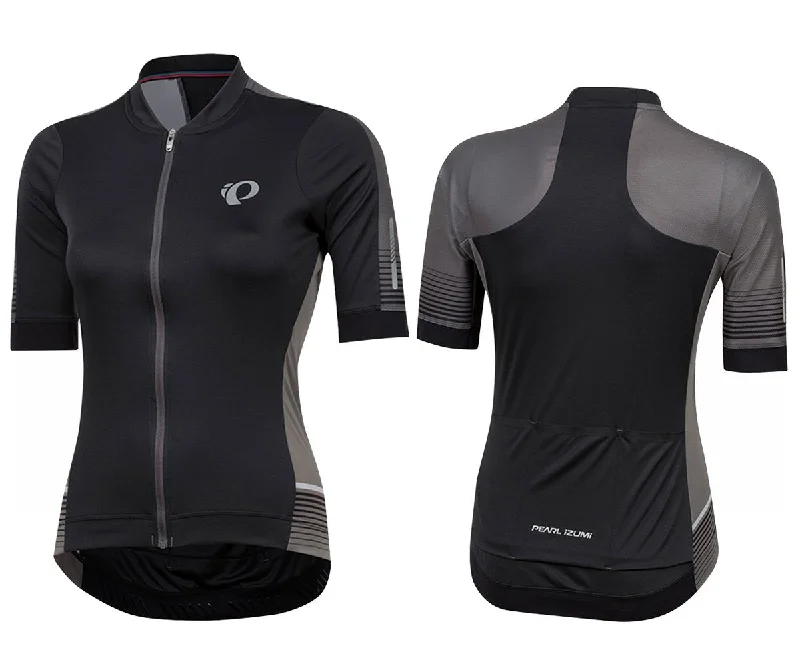 Cycling raincoat lightweight-Pearl Izumi Elite Pursuit Speed Short Sleeve Road Jersey - Womens - Black Diffuse