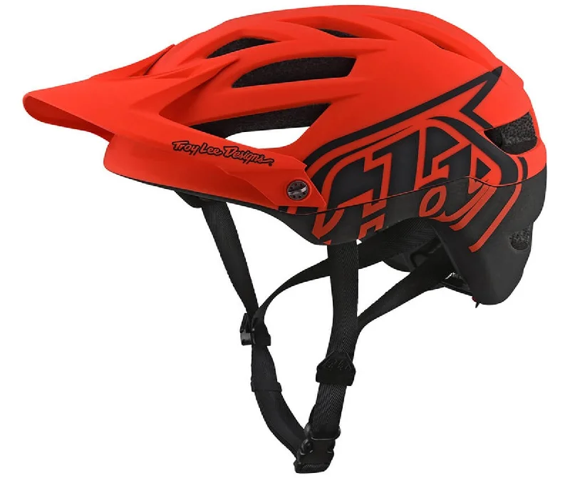 Cycling headlamp bright-Troy Lee Designs A1 MIPS MTB Helmet - Classic - Orange - 2018