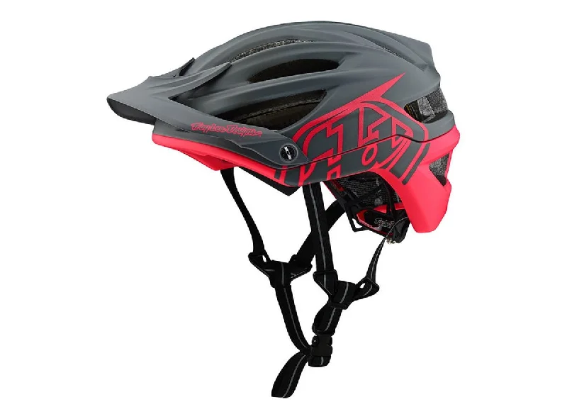 Bike tire inflator-Troy Lee Designs A2 MIPS MTB Helmet - Decoy - Dark Gray-Flo Pink - 2019