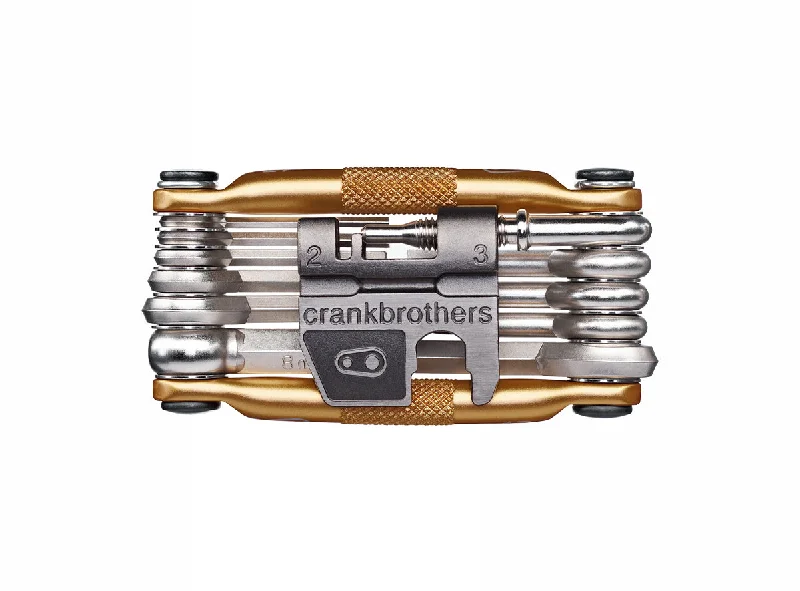 Cycling toe clips-Crank Brothers M17 Multi-Tool - Gold