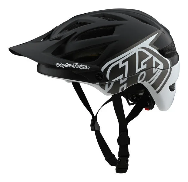 Bike wheel reflector-Troy Lee Designs A1 MIPS MTB Helmet - Classic - Black-White - 2020