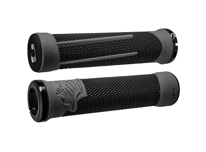 Bicycle rear fender-ODI AG-2 Lock-On Grips - Black-Gray