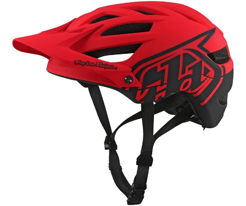 Road bike helmet-Troy Lee Designs A1 MIPS MTB Helmet - Classic - Red - 2018