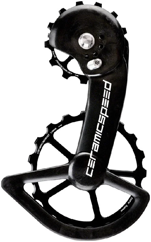 Bike lock security-CeramicSpeed OSPW X Pulley Wheel System Shimano GRX/RX 2x11 - Coated Races Alloy Pulley Carbon Cage BLK