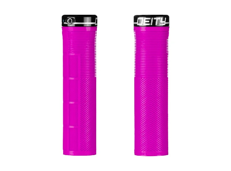 Cycling knee warmers-Deity Components Knuckleduster Grips - Pink