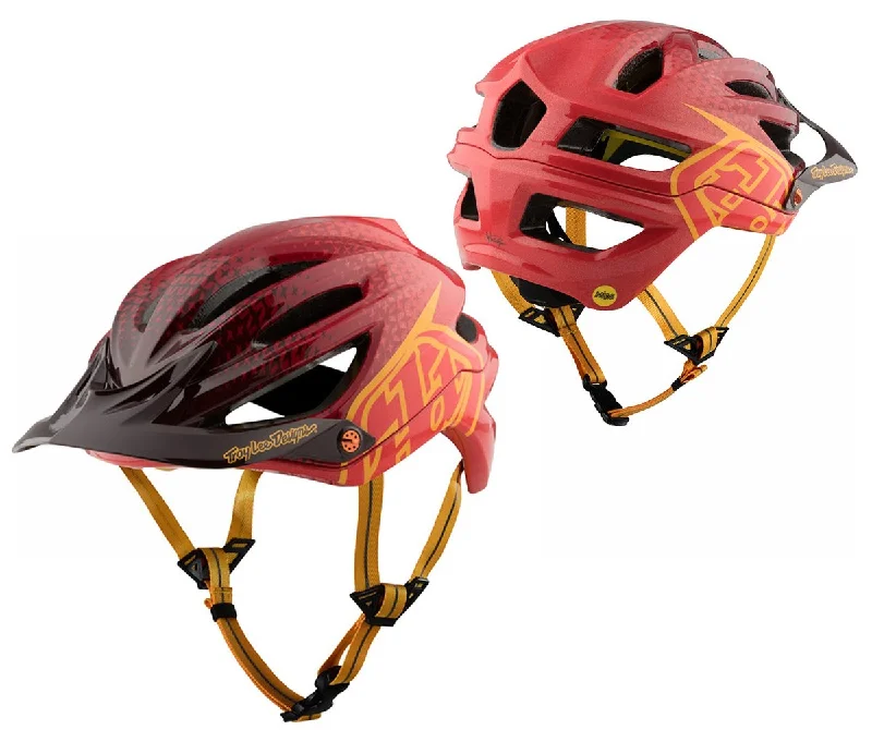 Cycling night vest-Troy Lee Designs A2 MIPS MTB Helmet - 50/50 - Red