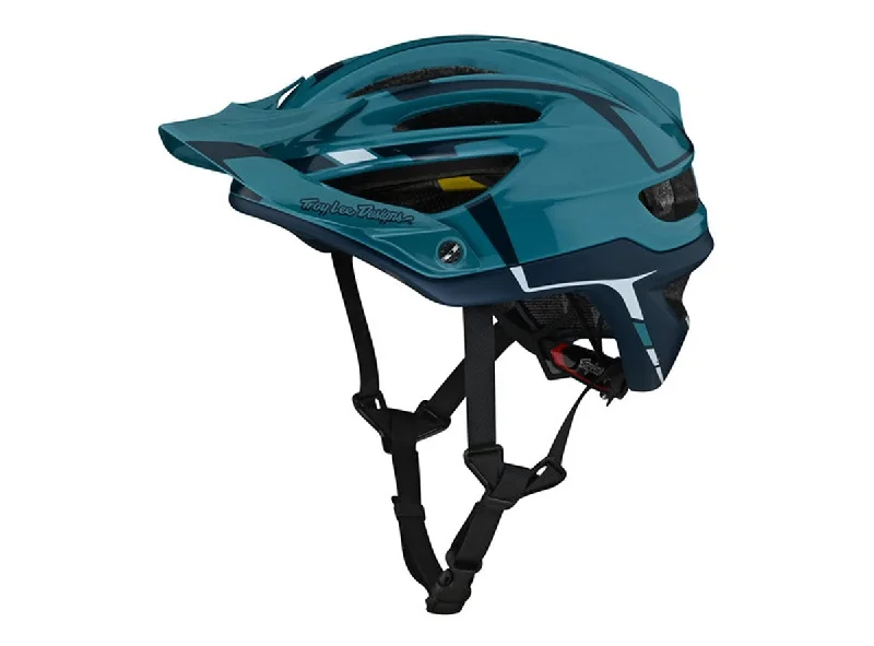 Road bike wheels-Troy Lee Designs A2 MIPS MTB Helmet - Sliver - Marine