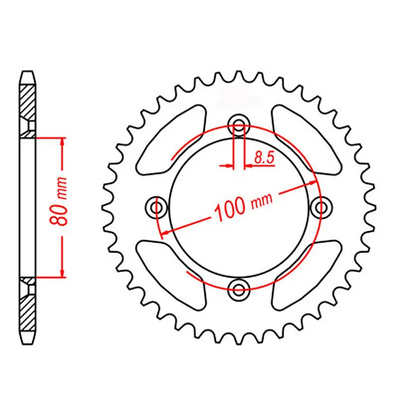 Bike chain oiler-MTX 1214 Steel Rear Sprocket #420 (37T) (11-GC4-37)