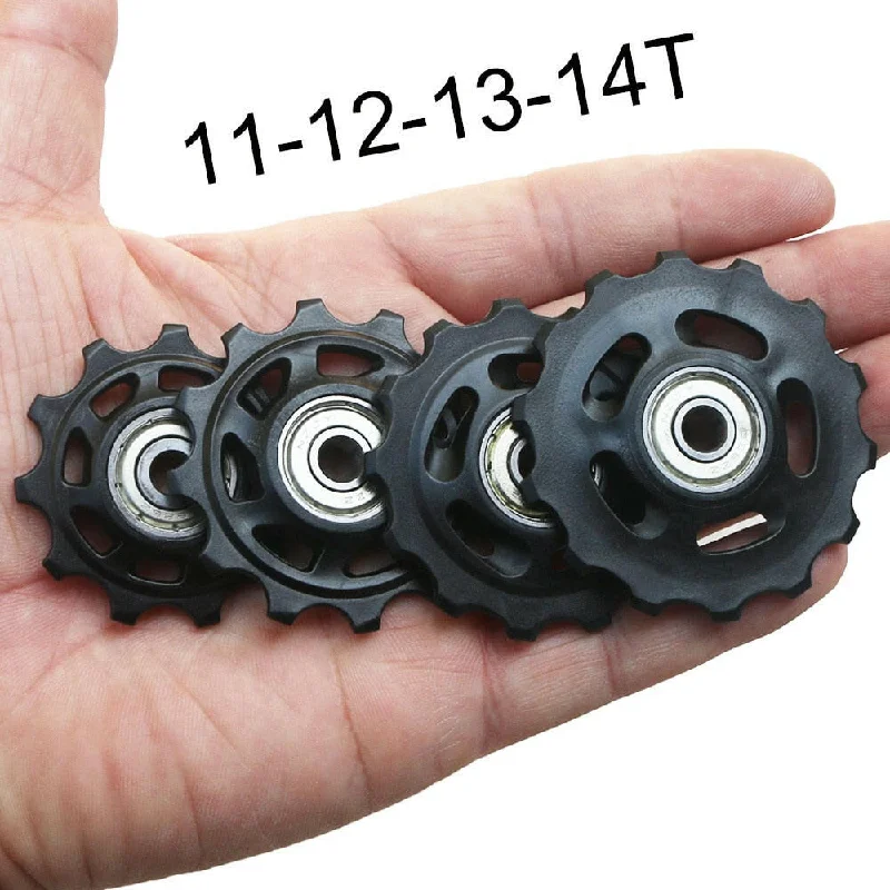 Mountain bike seatpost-11T 12T 13T 14T Bearing MTB Bicycle Rear Guide Wheel Road Bike Jockey Rear Derailleur Pulley Roller for Shimano Sram Repair Kit