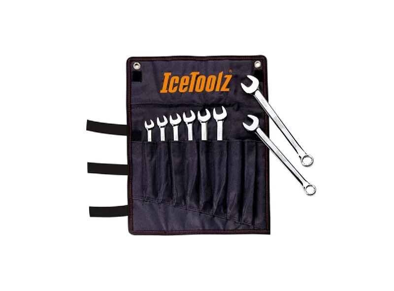 Cycling reflective jacket-IceToolz Dual Wrench Set - Silver