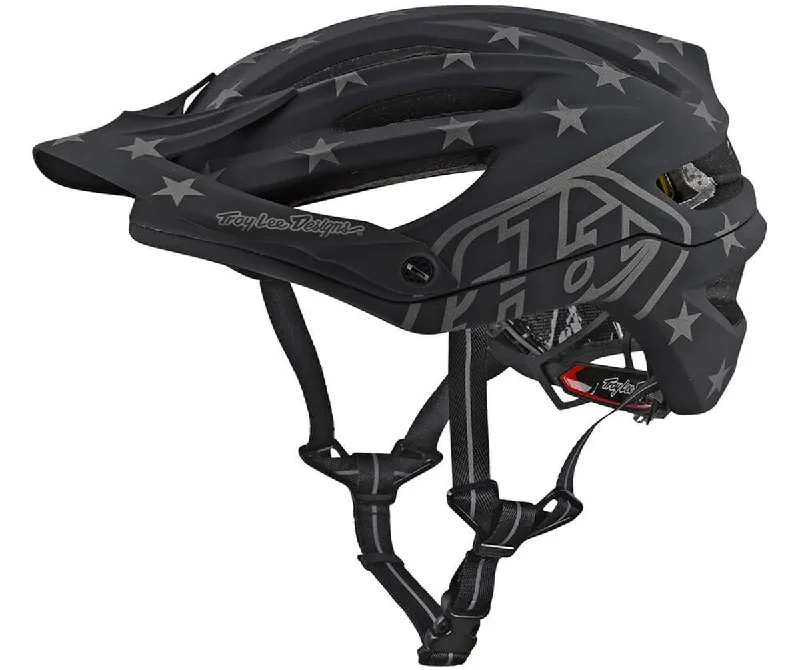 Road bike fork-Troy Lee Designs A2 MIPS MTB Helmet - Superstar - Black - 2018