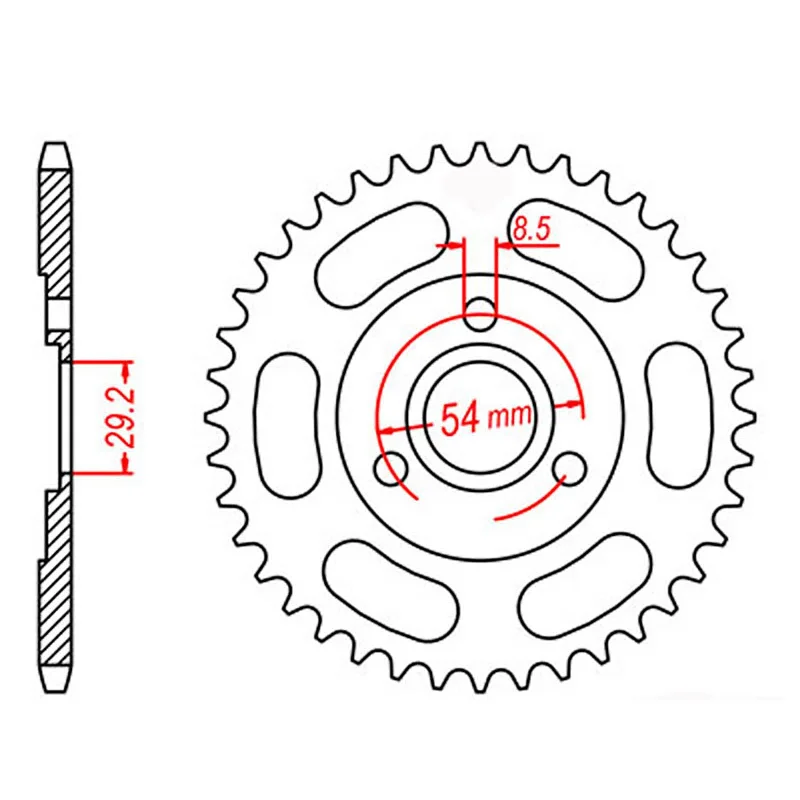 Bicycle handlebar mount-MTX 255 Steel Rear Sprocket #420 (35T) (11-120-35)