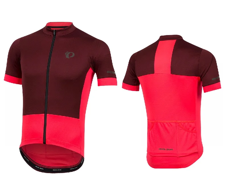 Cycling leg guards-Pearl Izumi Elite Escape Short Sleeve Road Jersey - Port-Atomic Red