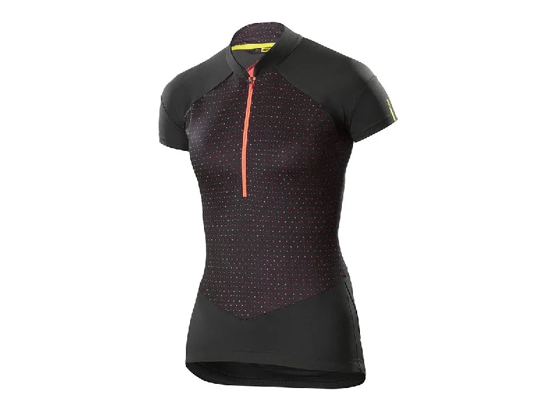 Cycling hydration pack-Mavic Sequence Graphic Short Sleeve Road Jersey - Womens - Pirate Black