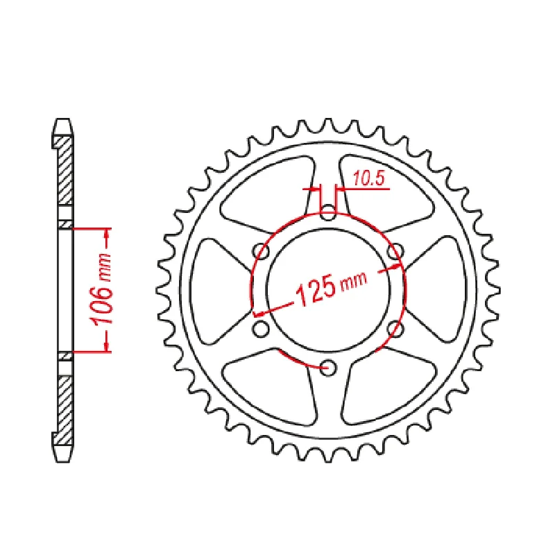 Bicycle handlebar bell-MTX 2020 Steel Rear Sprocket #520 (41T) (11-2020-41)