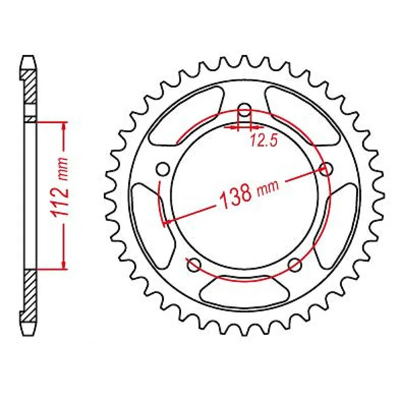 Cycling water bottle-MTX 1316 Steel Rear Sprocket #520 (41T) (11-MGZ-41)