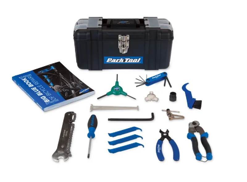 Road bike wheels-Park Tool SK-4 Home Mechanic Starter Kit - Black Blue