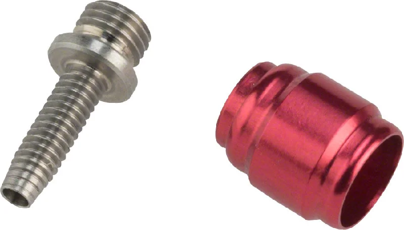 Cycling thermal pants-DISC BRAKE HOSE FITTING KIT - (INCLUDES 1 THREADED HOSE BARB, 1 RED COMP FITTING) - AVID & SRAM BRAKES