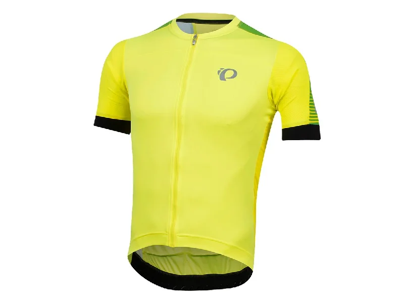 Road bike brakes-Pearl Izumi Elite Pursuit Speed Short Sleeve Road Jersey - Screaming Yellow Diffuse