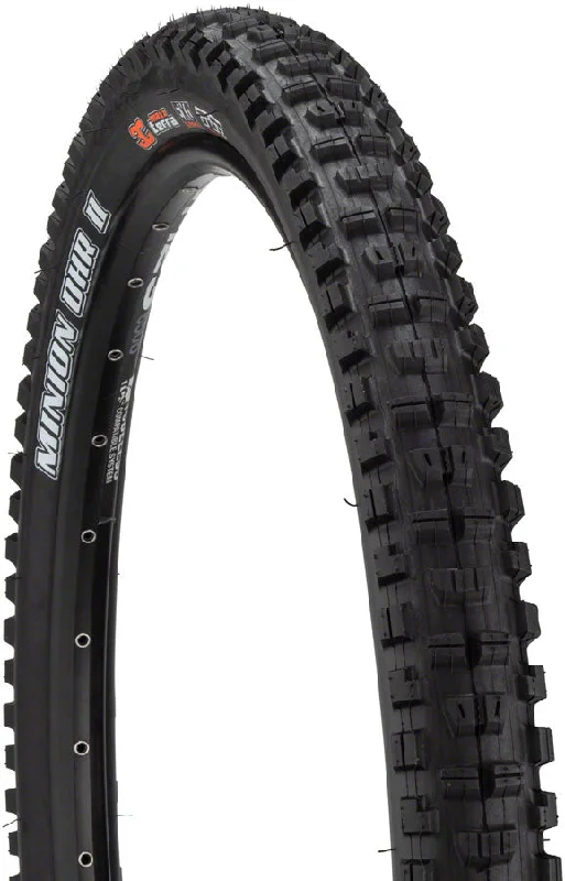 Road bike tires-Maxxis Minion DHR II Tire - 29 x 2.4 Tubeless Folding BLK 3C MaxxGrip DD Wide Trail