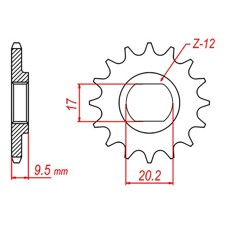 Bike wheel rim-MTX KTM 50 Hornet Lightweight Steel Front Sprocket #415 (10T) (10B-KT3-10)