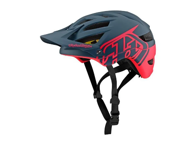 Road bike chain-Troy Lee Designs A1 MIPS MTB Helmet - Classic - Slate-Magenta - 2019