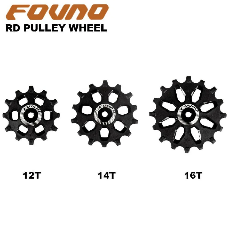 Mountain bike chainring-FOVNO 12T 14T 16T 1pcs Rear Derailleur Pulley Set Wide Narrow Tooth Guide Wheel Support 7-12s For Shimano Sram MTB Road Bike