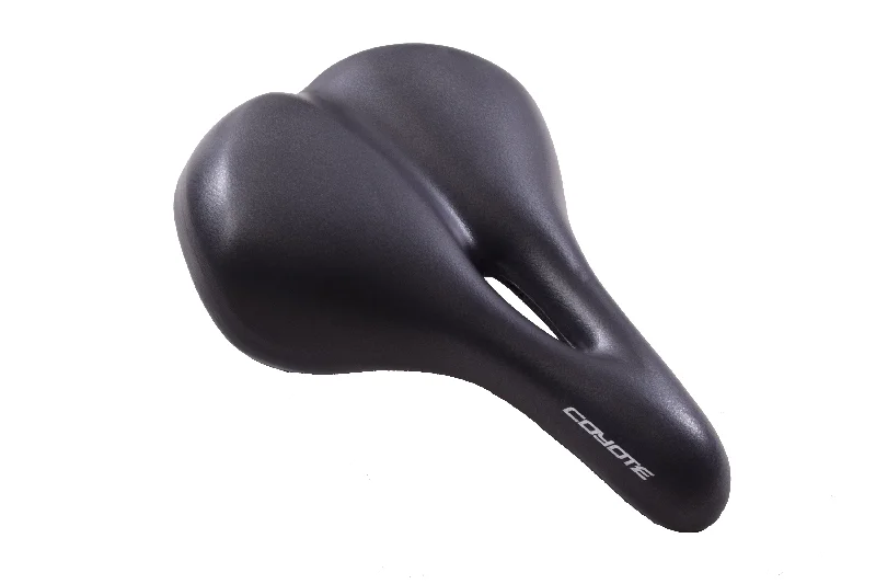 Cycling thermal vest-EXTRA COMFORT WIDE BIKE SEAT BICYCLE SADDLE WITH CUT OUT PRESSURE RELIEF PADDED BLK