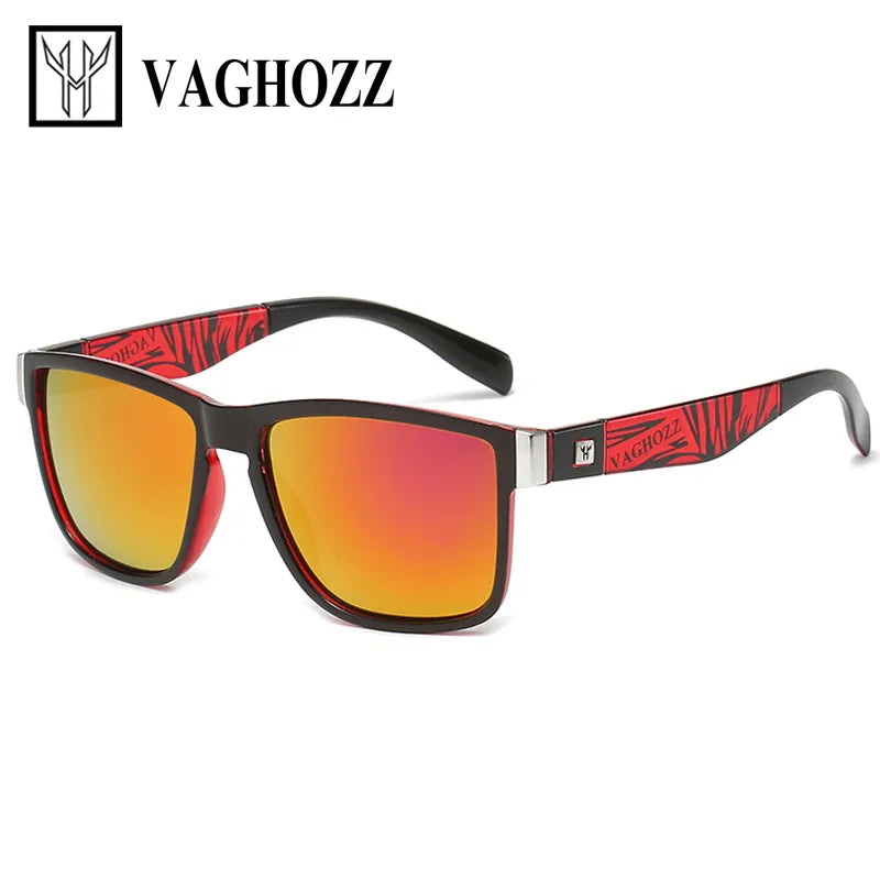 Cycling water carrier-VAGHOZZ Brand UV400 Cycling Glasses Men Women Square Fishing Sunglasses Outdoor Male Sun Goggles Sport Eyewear Driving Shades