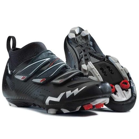 Bicycle storage bag-Northwave Hammer CX SPD Cyclocross-MTB Cycling Shoes Matte Black UK 5.5 Ex Display (RRP: £149.99)