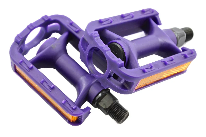 Bike wheel bearings-GIRLIE BIKE PURPLE PEDALS 1-2" SUIT RALEIGH MOLLY & 12"-20" GIRLS BIKES WITH OPC