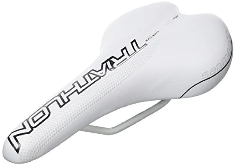 Mountain bike chainring-Selle San Marco Era Dynamic Triathlon Saddle – Mag Rails - White